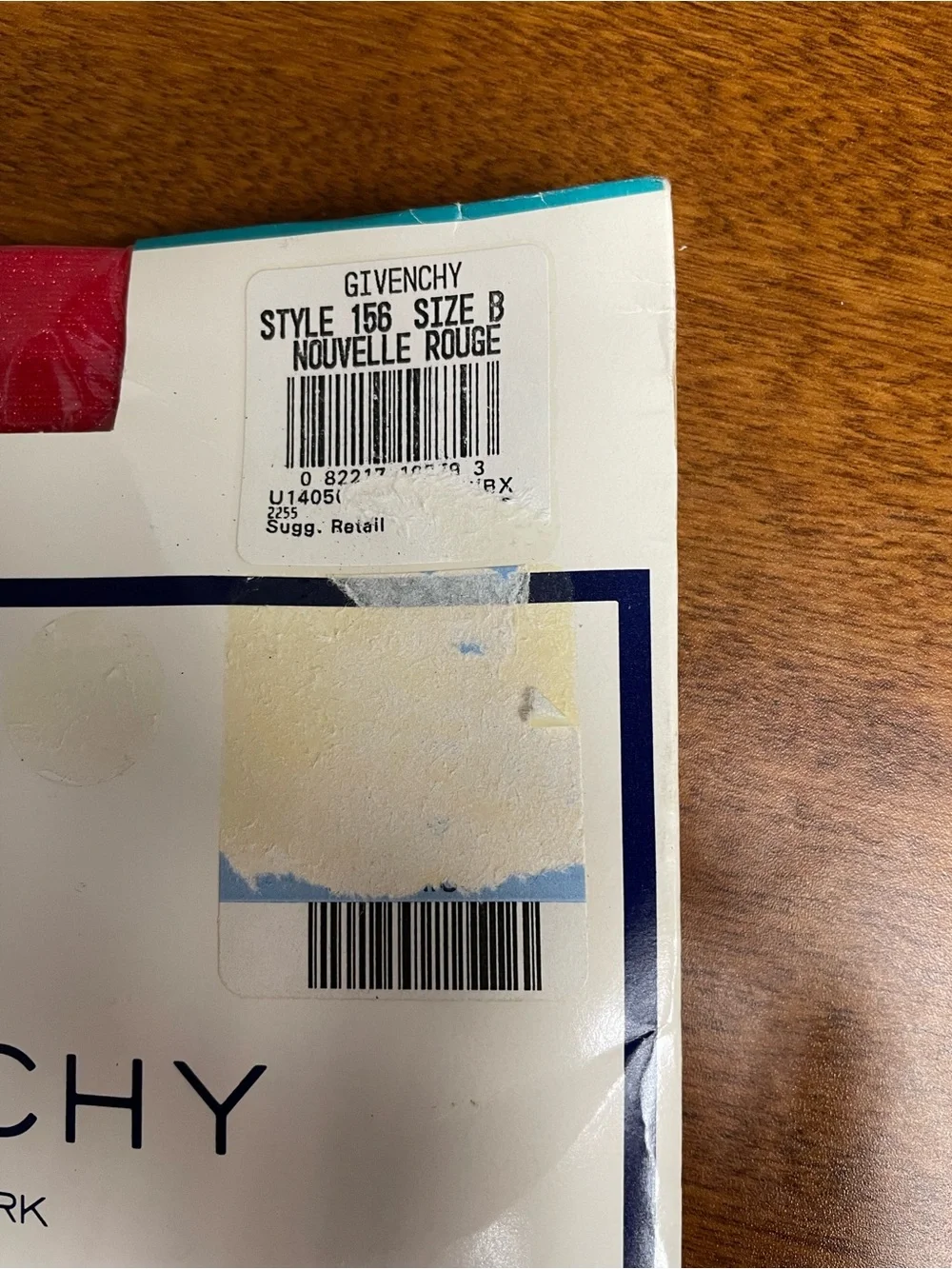 New Givenchy Body Gleamers Panty Hose Style 156 Size B Nouvelle Rouge